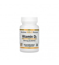 Витамин D3 California Gold Nutrition Vitamin D3 2000IU 90caps